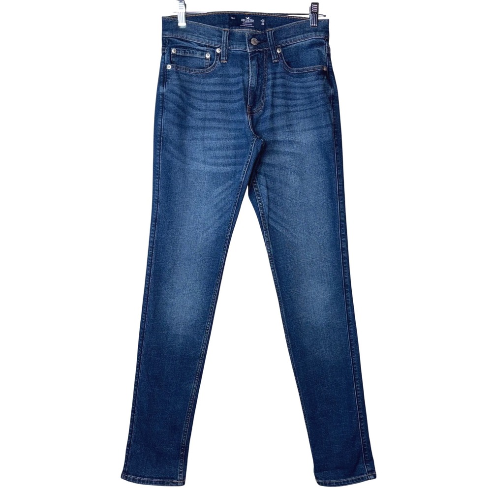 Hollister Stacked Skinny‎ Jeans W28 L30 Advanced Stretch Denim Blue